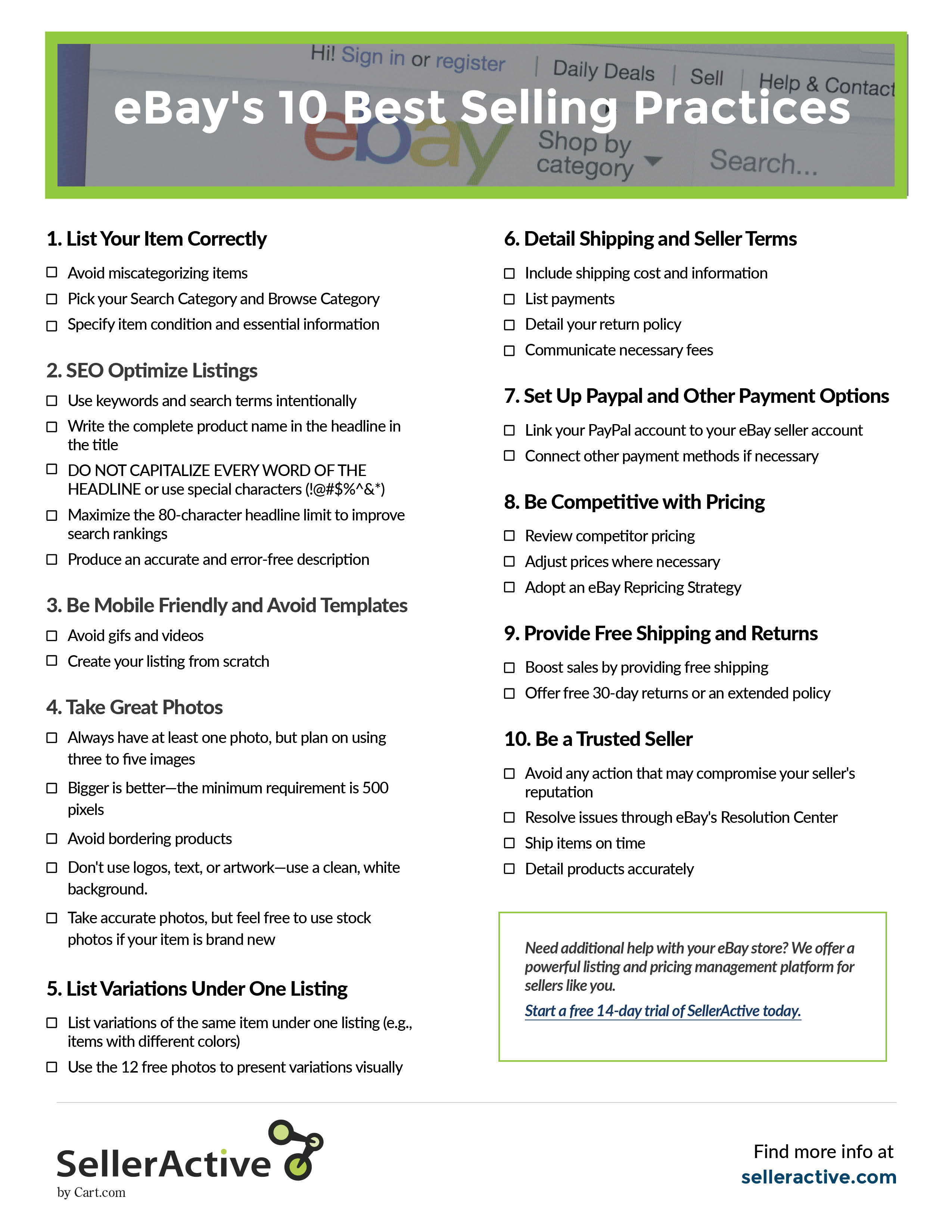 ebays-10-best-selling-practices-checklist