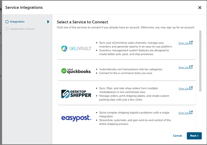 Service Integrations
