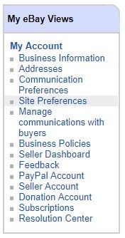 site preferences