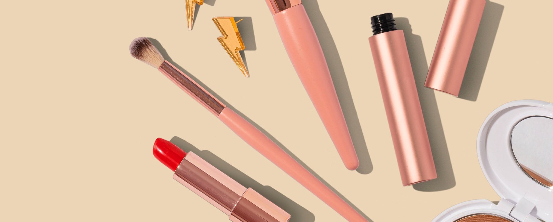 Graphic image of beauty products.